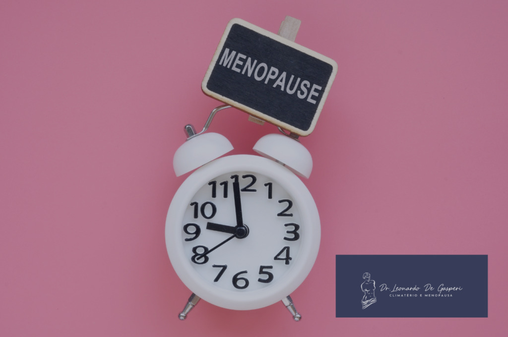 Um relógio sinalizando a entrada na menopausa precoce